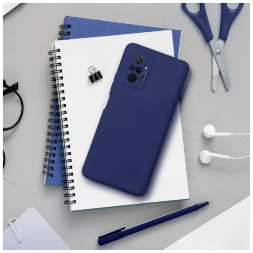 XIAOMI Redmi Note 14 Pro 5G készülékhez puha tok sötétkék