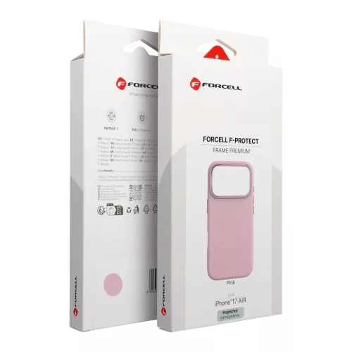 Forcell F-Protect Frame Premium MagSafe-kompatibilis tok iPhone 17 AIR készülékhez rózsaszín