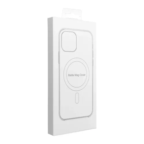 iPhone 13 Pro Max készülékhez Full Matte Mag Cover tok, MagSafe-kompatibilis, fekete