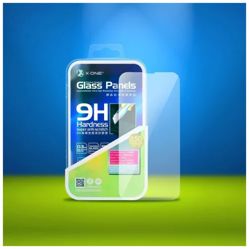 X-ONE 0,3 mm edzett üvegfólia iPhone 16 Pro/17/17 Pro készülékhez