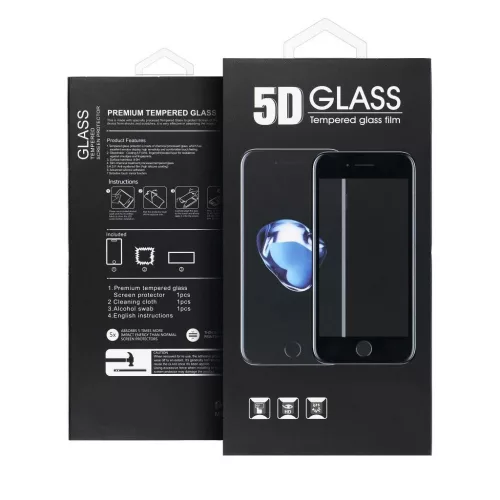 5D Full Glue edzett üvegfólia Xiaomi Redmi Note 7 / Note 7 Pro készülékhez fekete