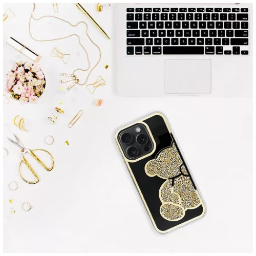 TEDDY BEAR tok iPhone 14 készülékhez, arany