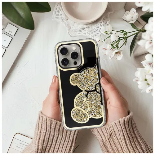 TEDDY BEAR tok iPhone 14 készülékhez, arany