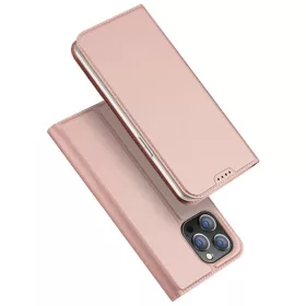   DUX DUCIS SKIN PRO pénztárca tok iPhone 15 Pro készülékhez, rózsaszín