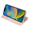 DUX DUCIS SKIN PRO pénztárca tok iPhone 14 Plus készülékhez rózsaszín