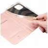 DUX DUCIS SKIN PRO pénztárca tok iPhone 14 Plus készülékhez rózsaszín