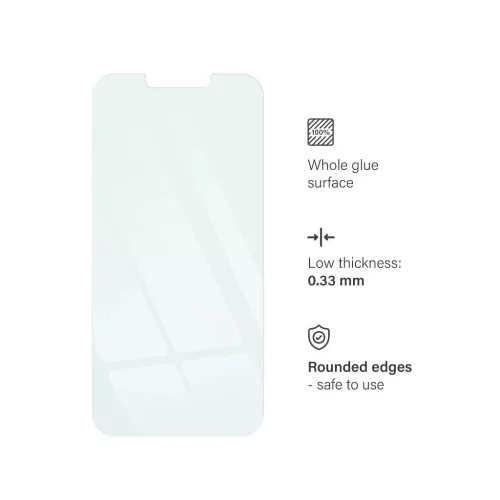 Edzett üveg kijelzővédő iPhone 13/13 Pro/14/16e/17e (SE 4 2025) készülékhez Blue Star