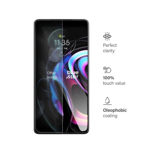 Edzett üvegfólia Motorola Edge 20 készülékhez Blue Star