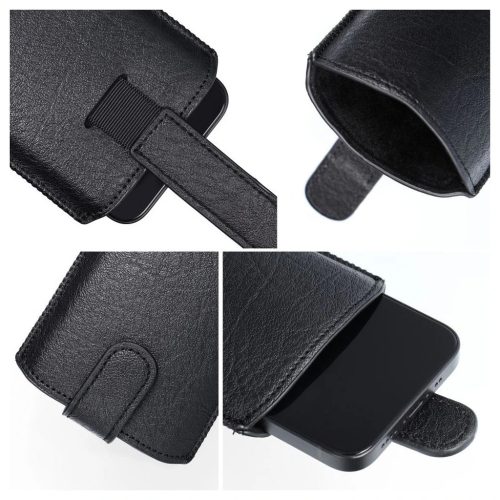 Univerzális Slim Kora 2 tok LG K10 és Samsung Grand Prime készülékhez, fekete