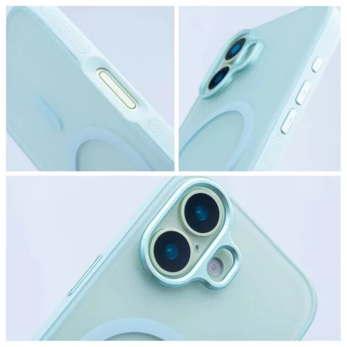 iPhone 16 készülékhez Flexline Mag Cover tok, MagSafe-kompatibilis, zöld