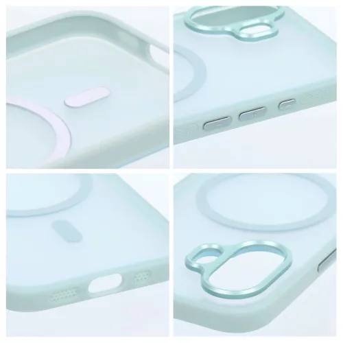 iPhone 16 készülékhez Flexline Mag Cover tok, MagSafe-kompatibilis, zöld