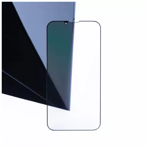 5D Full Glue Privacy edzett üvegfólia iPhone 12 és 12 Pro készülékhez fekete