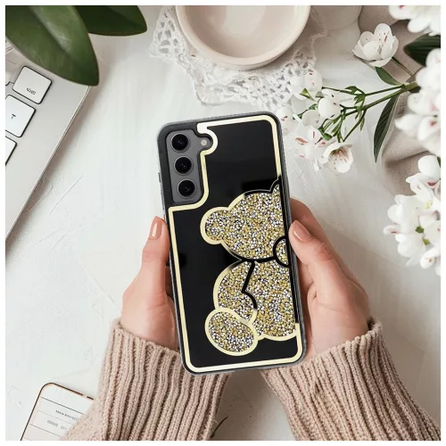 TEDDY BEAR tok Samsung A13 4G készülékhez arany