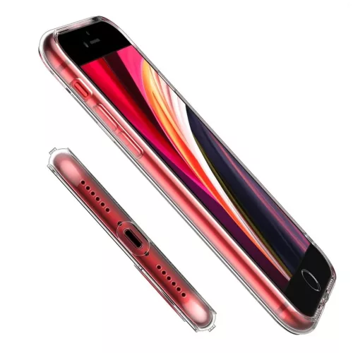 iPhone 7/8/SE 2020/SE 2022 készülékhez 2 mm vastag tok átlátszó