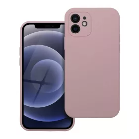 iPhone 12 készülékhez szilikon tok 2 mm púderrózsaszín