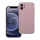 iPhone 12 készülékhez szilikon tok 2 mm púderrózsaszín
