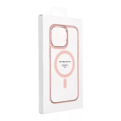 Color Edge Mag Cover tok iPhone 17 készülékhez MagSafe kompatibilis rózsaszín