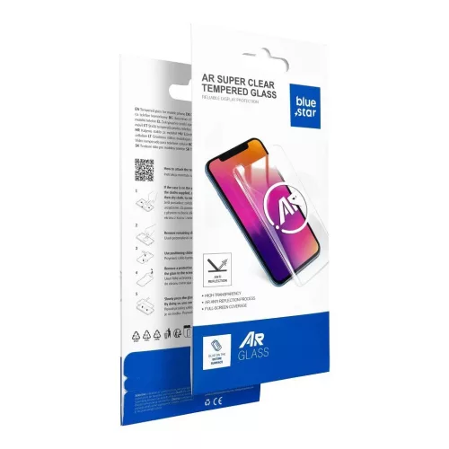 Blue Star 5D AR edzett üveg iPhone 14 PRO készülékhez, fekete