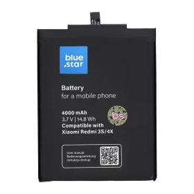  Blue Star akkumulátor Xiaomi Redmi 3/3S/3X/4X készülékekhez (BM47) 4000 mAh