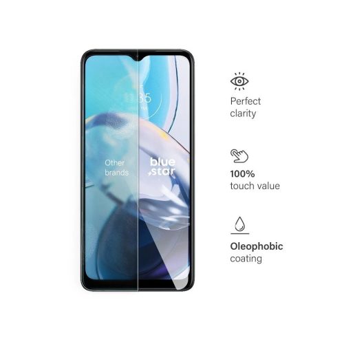 Blue Star edzett üveg kijelzővédő Motorola E22 készülékhez