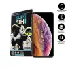 X-ONE 3D teljes borítású edzett üveg kijelzővédő iPhone X/Xs készülékhez fekete