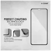 X-ONE 3D teljes borítású edzett üveg kijelzővédő iPhone X/Xs készülékhez fekete