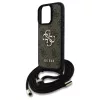 GUESS tok iPhone 16 Pro Max készülékhez GUHCP16XP4GMGCRW (CBDY PU 4G Big Logo W/Cord Strap) barna