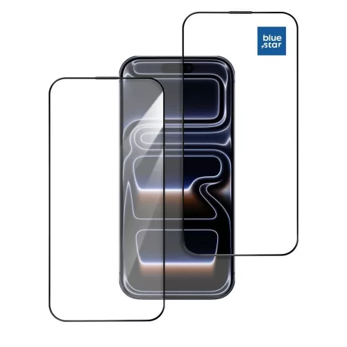 iPhone 17 készülékhez edzett üvegfólia Blue Star 5D AR fekete