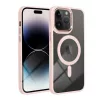 iPhone 17 készülékhez AIR Color Edge Mag Cover tok, MagSafe-kompatibilis, rózsaszín