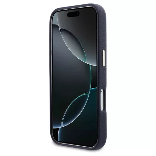 GUESS tok iPhone 17 Pro Max készülékhez GUHCP17X5PS4RGGB (PU FW Resin Logo) kék