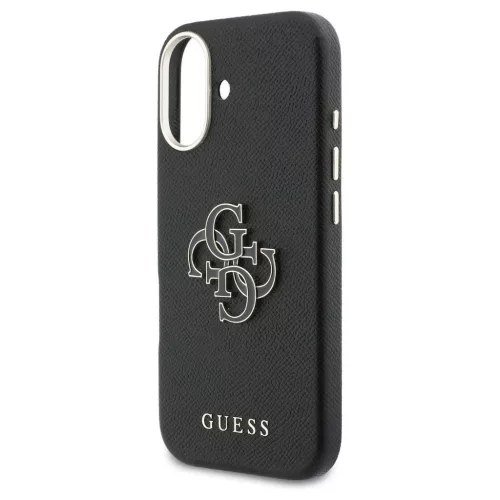 GUESS tok iPhone 17 készülékhez GUHCP17S5PS4RGGK PU FW Resin Logo fekete