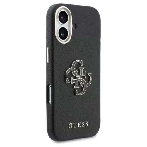 GUESS tok iPhone 17 készülékhez GUHCP17S5PS4RGGK PU FW Resin Logo fekete