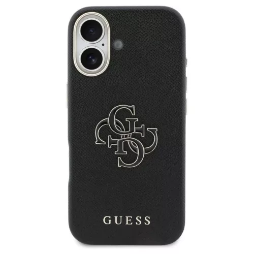 GUESS tok iPhone 17 készülékhez GUHCP17S5PS4RGGK PU FW Resin Logo fekete