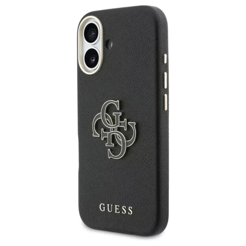 GUESS tok iPhone 17 készülékhez GUHCP17S5PS4RGGK PU FW Resin Logo fekete