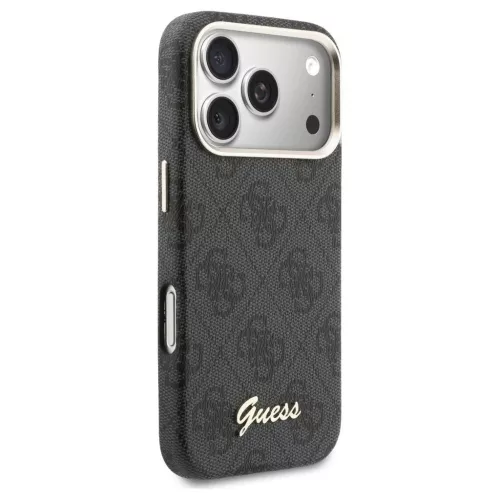 GUESS tok iPhone 17 Pro készülékhez MagSafe-kompatibilis GUHMP17L5P4FWMSK (PU FW 4G Script) fekete