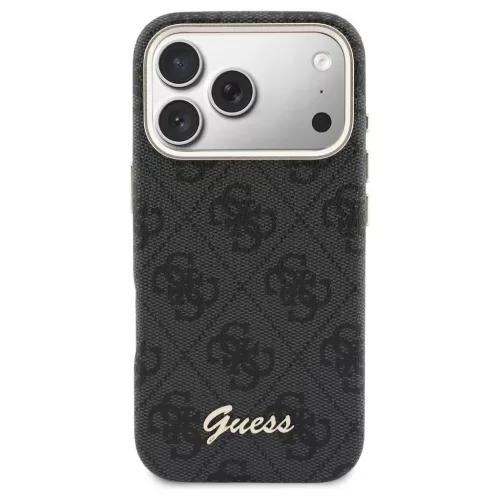 GUESS tok iPhone 17 Pro készülékhez MagSafe-kompatibilis GUHMP17L5P4FWMSK (PU FW 4G Script) fekete