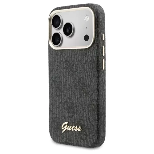 GUESS tok iPhone 17 Pro készülékhez MagSafe-kompatibilis GUHMP17L5P4FWMSK (PU FW 4G Script) fekete