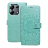 MEZZO könyvtok XIAOMI Redmi Note 13 4G készülékhez mandala zöld