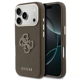   GUESS tok iPhone 17 Pro készülékhez GUHCP17L5PS4RGGW (PU FW Resin Logo) barna