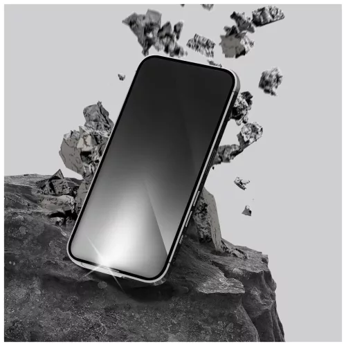 Forcell Ultra Clear Glass edzett üvegfólia iPhone 14 PRO készülékhez, fekete