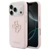 GUESS tok iPhone 17 Pro készülékhez (GUHCP17L5PS4RGGP, PU FW Resin Logo) rózsaszín