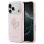 GUESS tok iPhone 17 Pro készülékhez (GUHCP17L5PS4RGGP, PU FW Resin Logo) rózsaszín