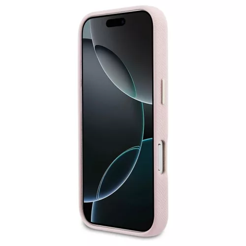 GUESS tok iPhone 17 Pro készülékhez (GUHCP17L5PS4RGGP, PU FW Resin Logo) rózsaszín