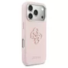 GUESS tok iPhone 17 Pro készülékhez (GUHCP17L5PS4RGGP, PU FW Resin Logo) rózsaszín