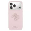 GUESS tok iPhone 17 Pro készülékhez (GUHCP17L5PS4RGGP, PU FW Resin Logo) rózsaszín