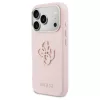 GUESS tok iPhone 17 Pro készülékhez (GUHCP17L5PS4RGGP, PU FW Resin Logo) rózsaszín