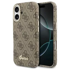   GUESS PU FW 4G Script tok iPhone 17 készülékhez MagSafe-kompatibilis barna