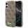 GUESS PU FW 4G Script tok iPhone 17 készülékhez MagSafe-kompatibilis barna