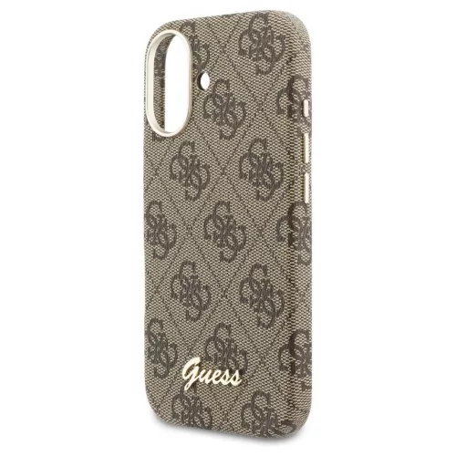GUESS PU FW 4G Script tok iPhone 17 készülékhez MagSafe-kompatibilis barna