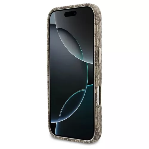 GUESS PU FW 4G Script tok iPhone 17 készülékhez MagSafe-kompatibilis barna